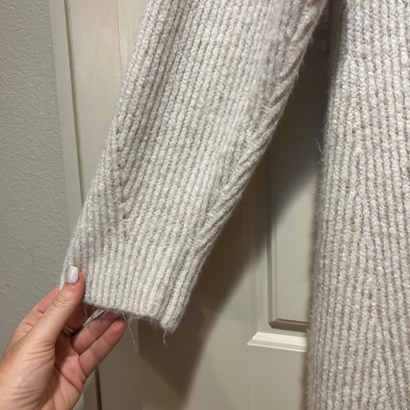 Topshop sweater dress turtleneck medium in oat - Picture 6 of 11
